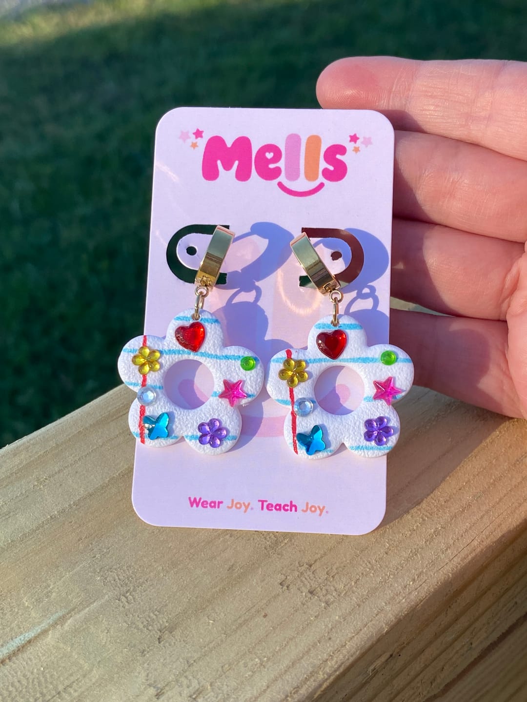Customer photo review of Apple Composition Dangles