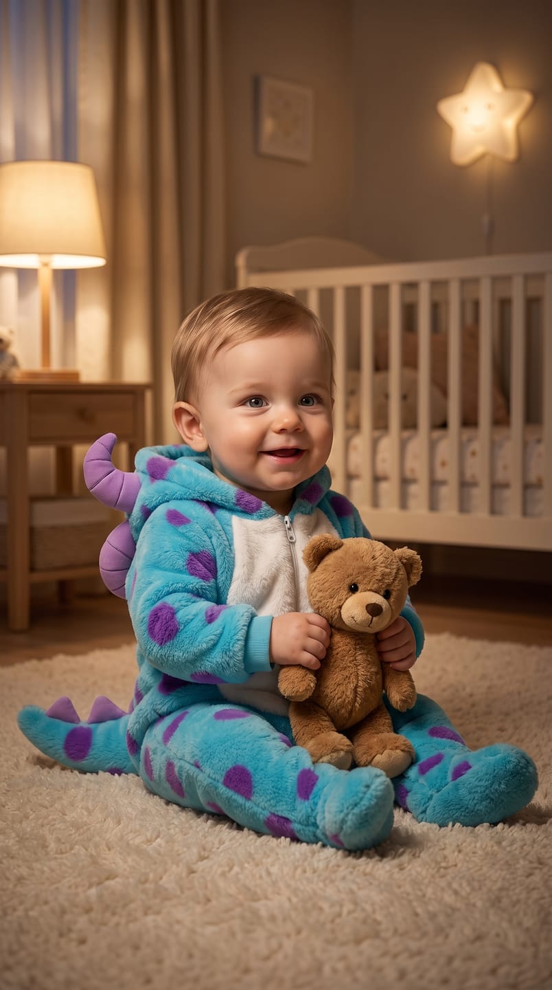 Customer photo review of Milo™ Cozy Monster Onesie