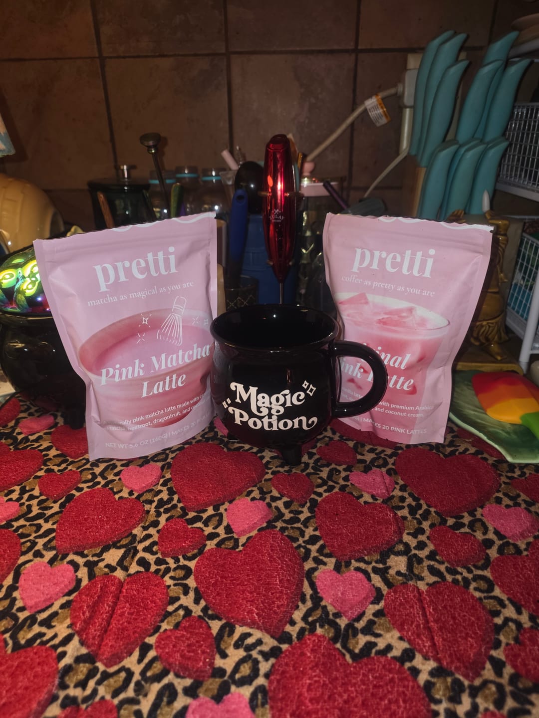 Customer photo review of Pink Matcha Latte