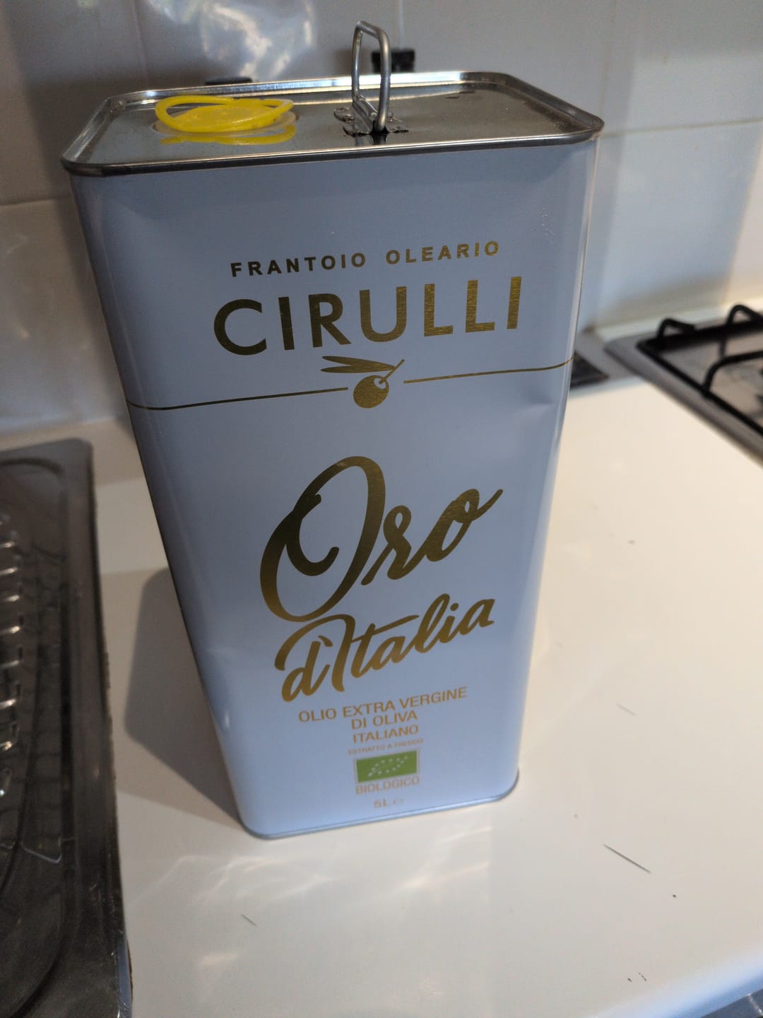 Customer photo review of 1 lattina di olio extravergine Biologico • 5 Litri
