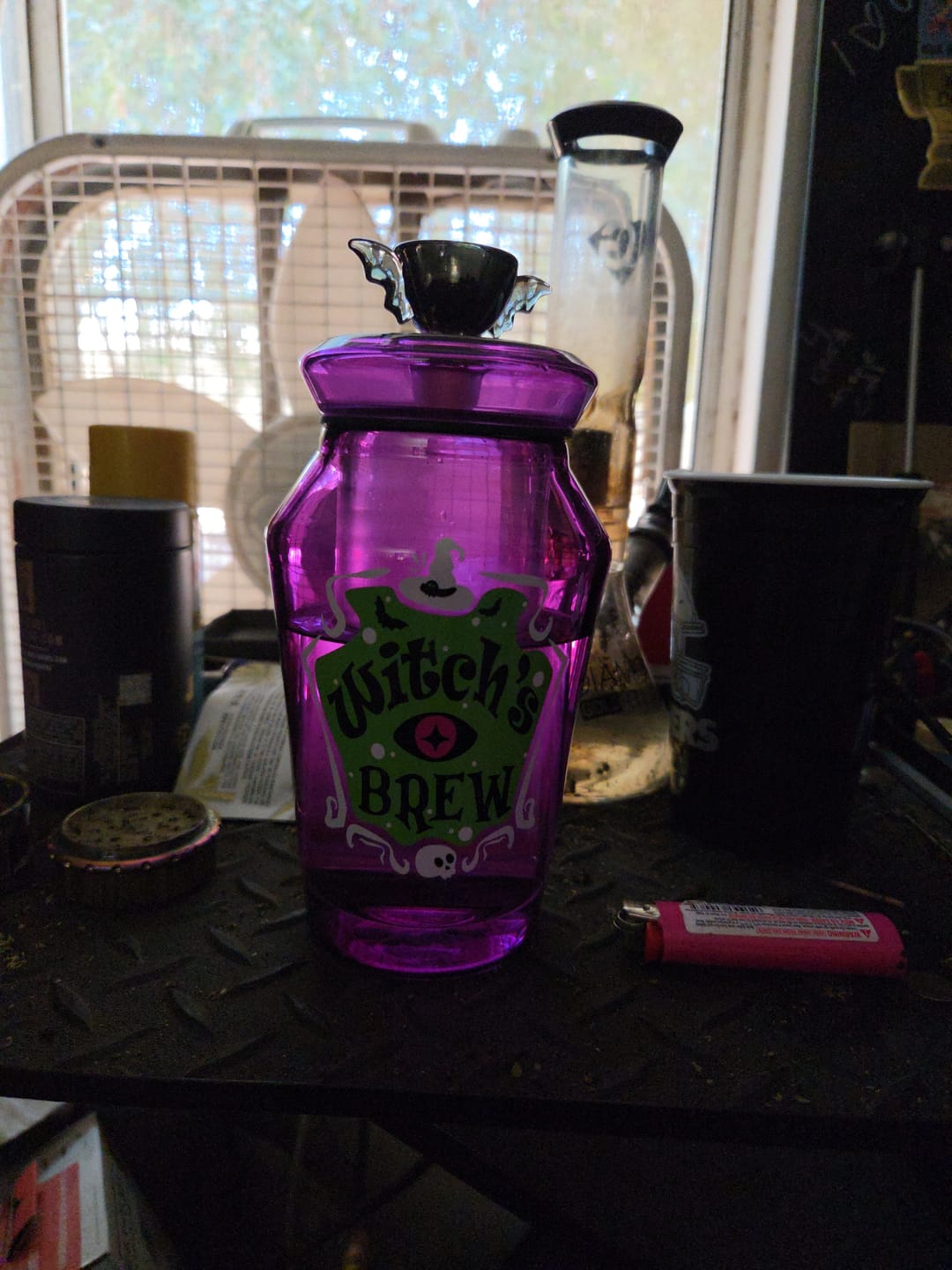Customer photo review of Witch's Brew Gravity Bong (Limited Edition)