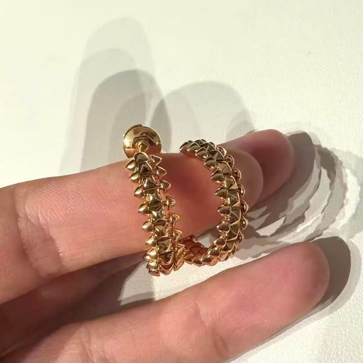 Customer photo review of Small Clash De Earrings