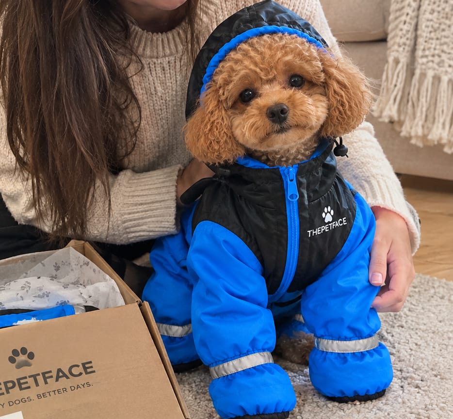 Customer photo review of Chaqueta Impermeable - ThePetFace™