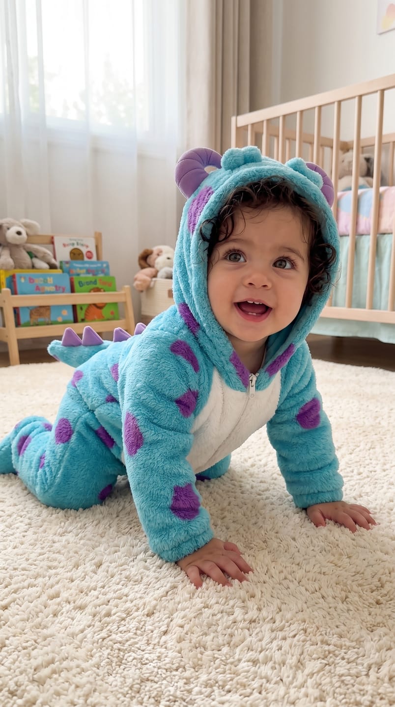 Customer photo review of Milo™ Cozy Monster Onesie