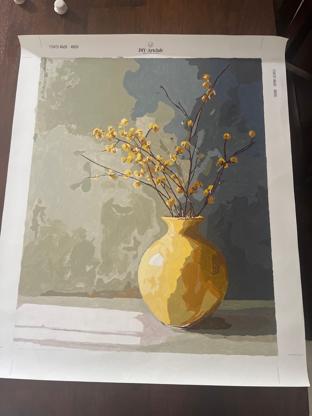 Customer photo review of Golden Vase | Paint by Number