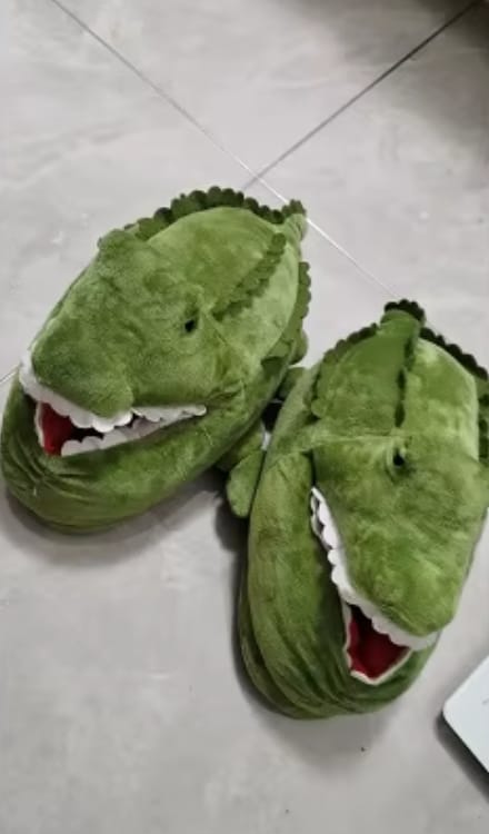 Customer photo review of Chaussons Crocodile