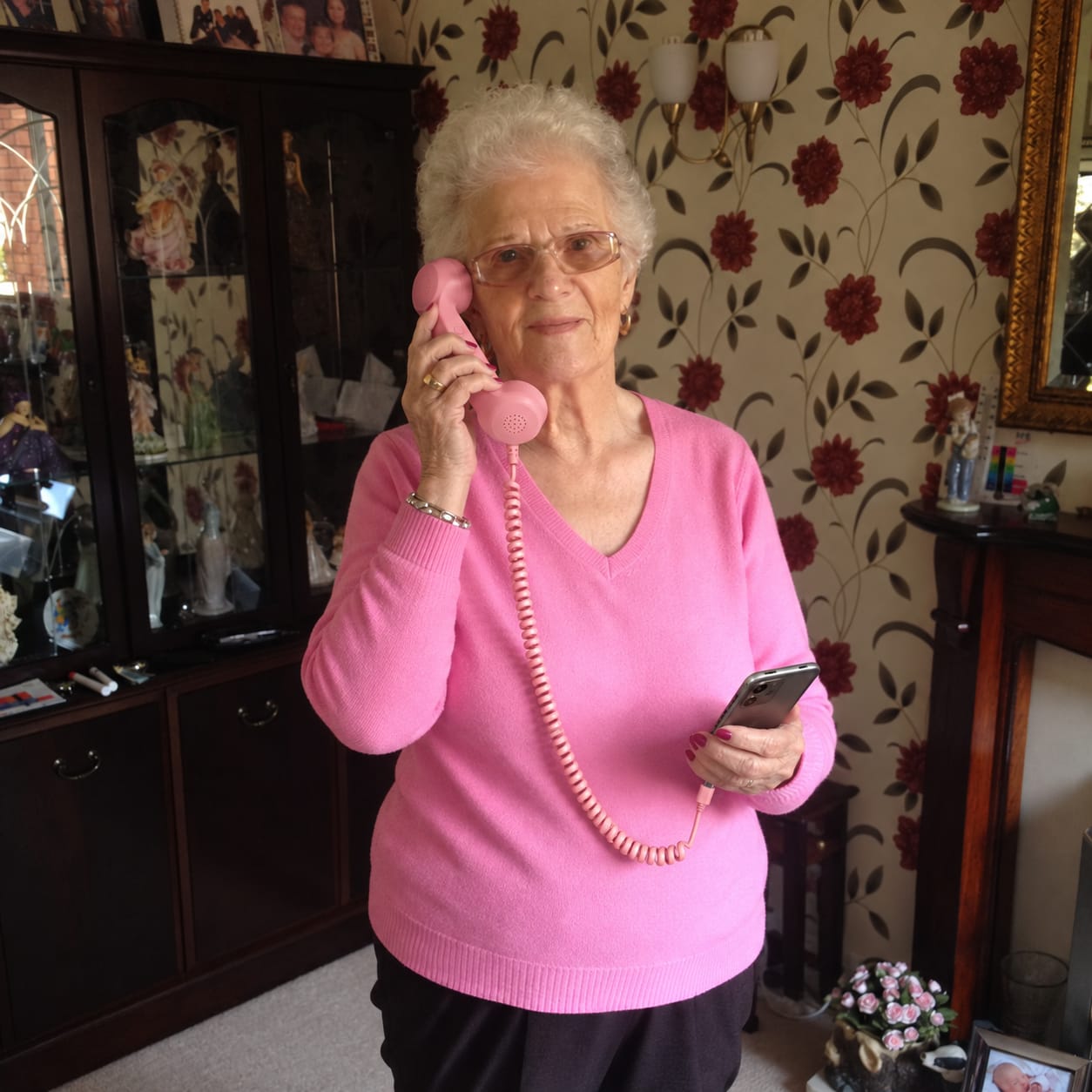Customer photo review of The ’80s Phone That Plugs Into Your Smartphone