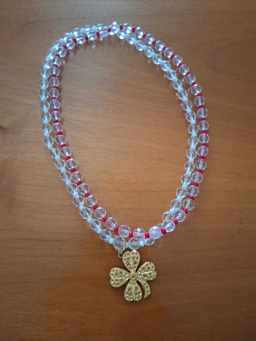 Customer photo review of COLLANA CANDY PIU' ROSA/ROSSO