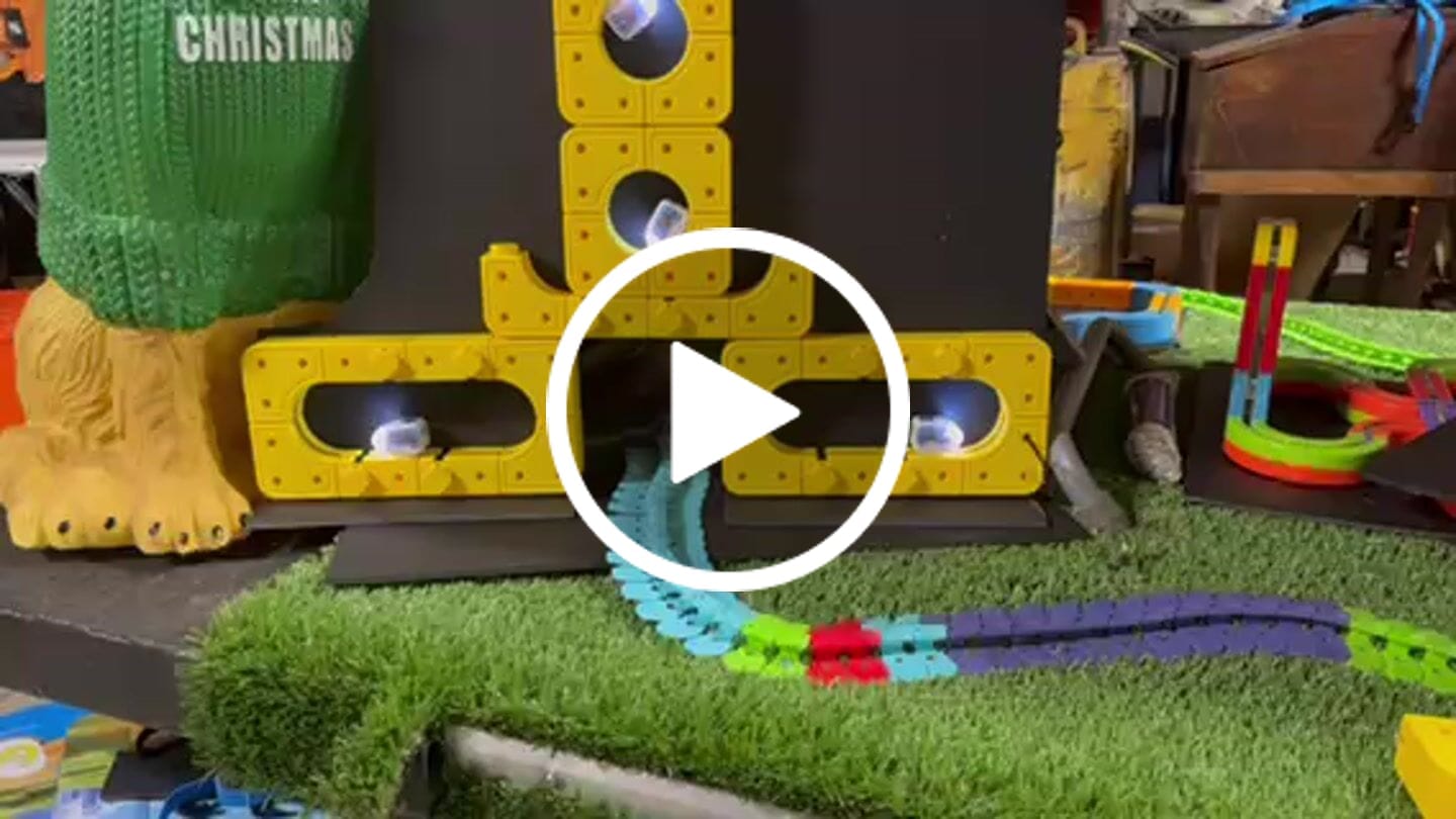 Customer video review of Magnetic Race Track Set for Kids with Self-Driving Car