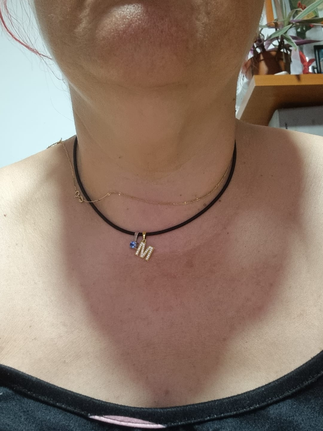 Customer photo review of Collar Little Inicial