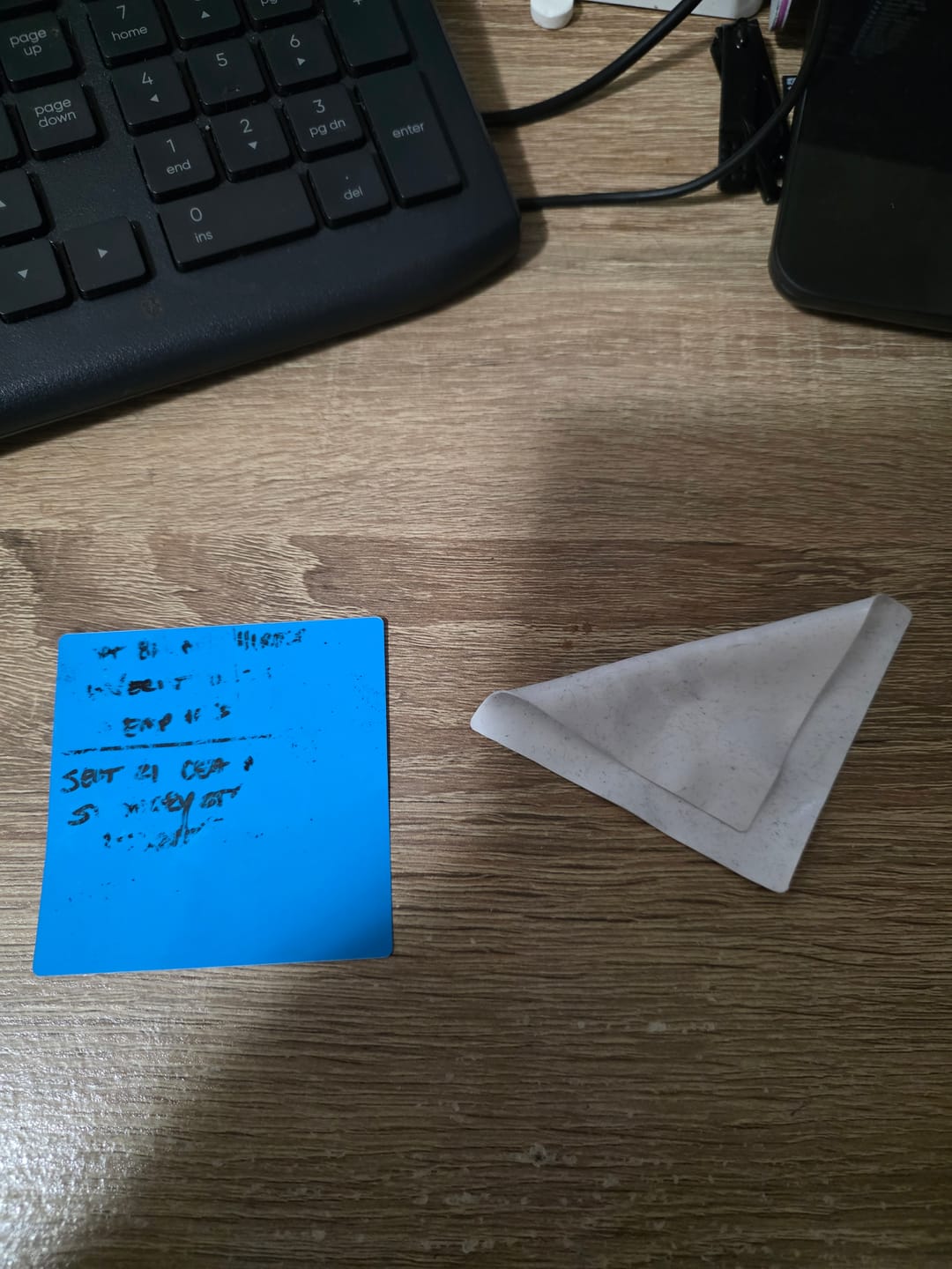 Customer photo review of Dry-Erase Sticky Notes - 6 Pack