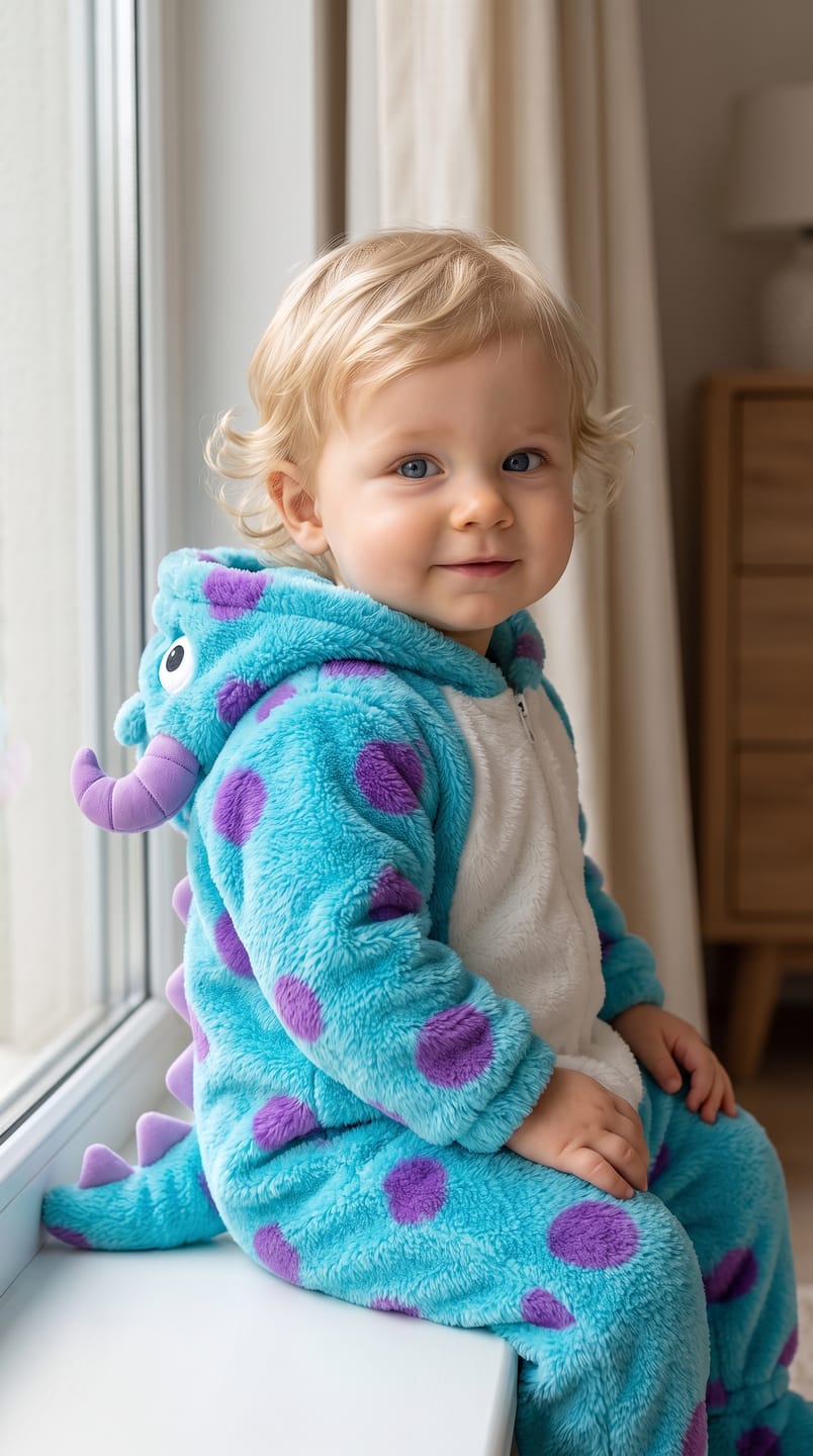Customer photo review of Milo™ Cozy Monster Onesie
