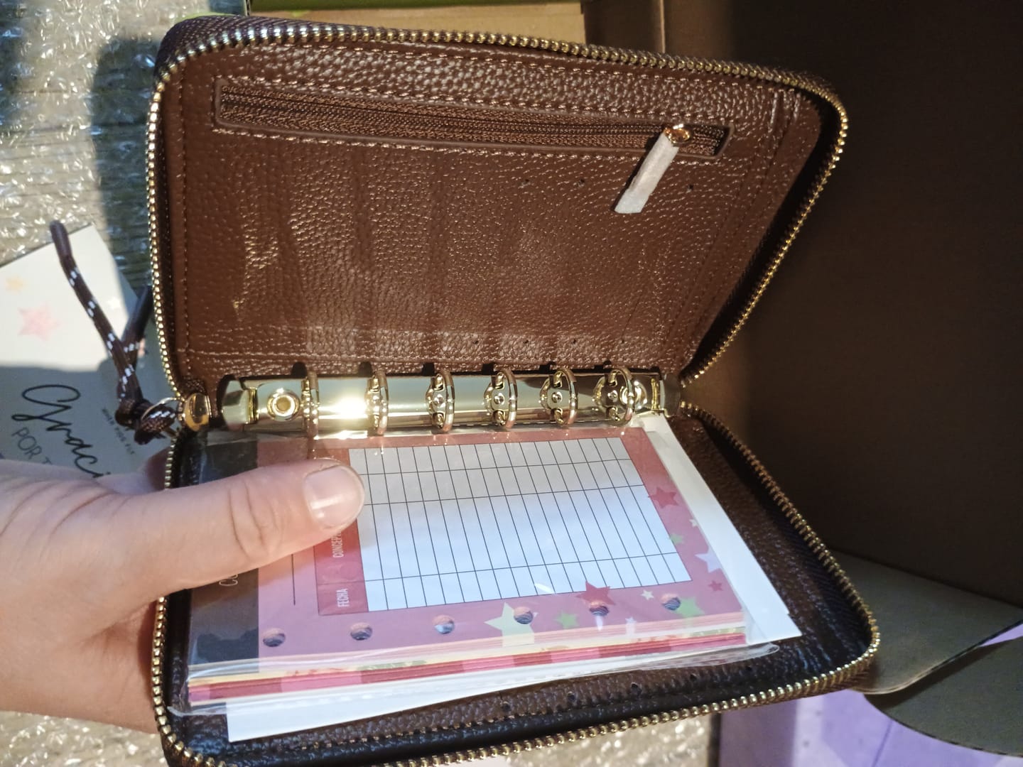 Customer photo review of Libreta de ahorro A6