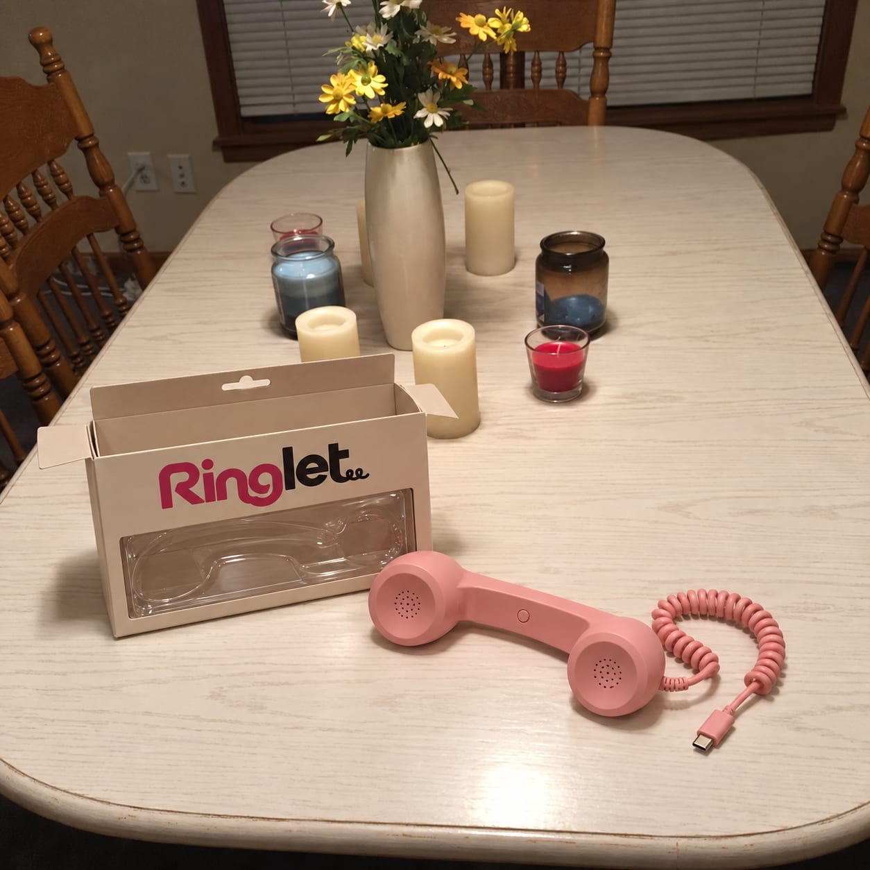 Customer photo review of The ’80s Phone That Plugs Into Your Smartphone