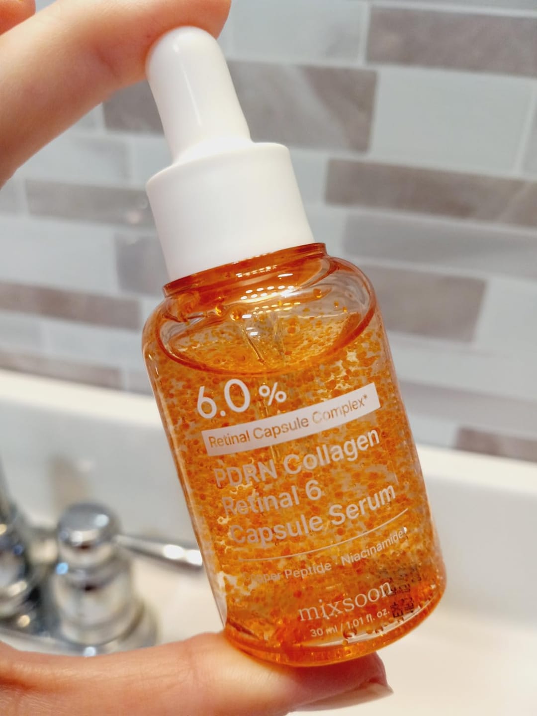 Customer photo review of PDRN Collagen Retinal 6 Capsule Serum