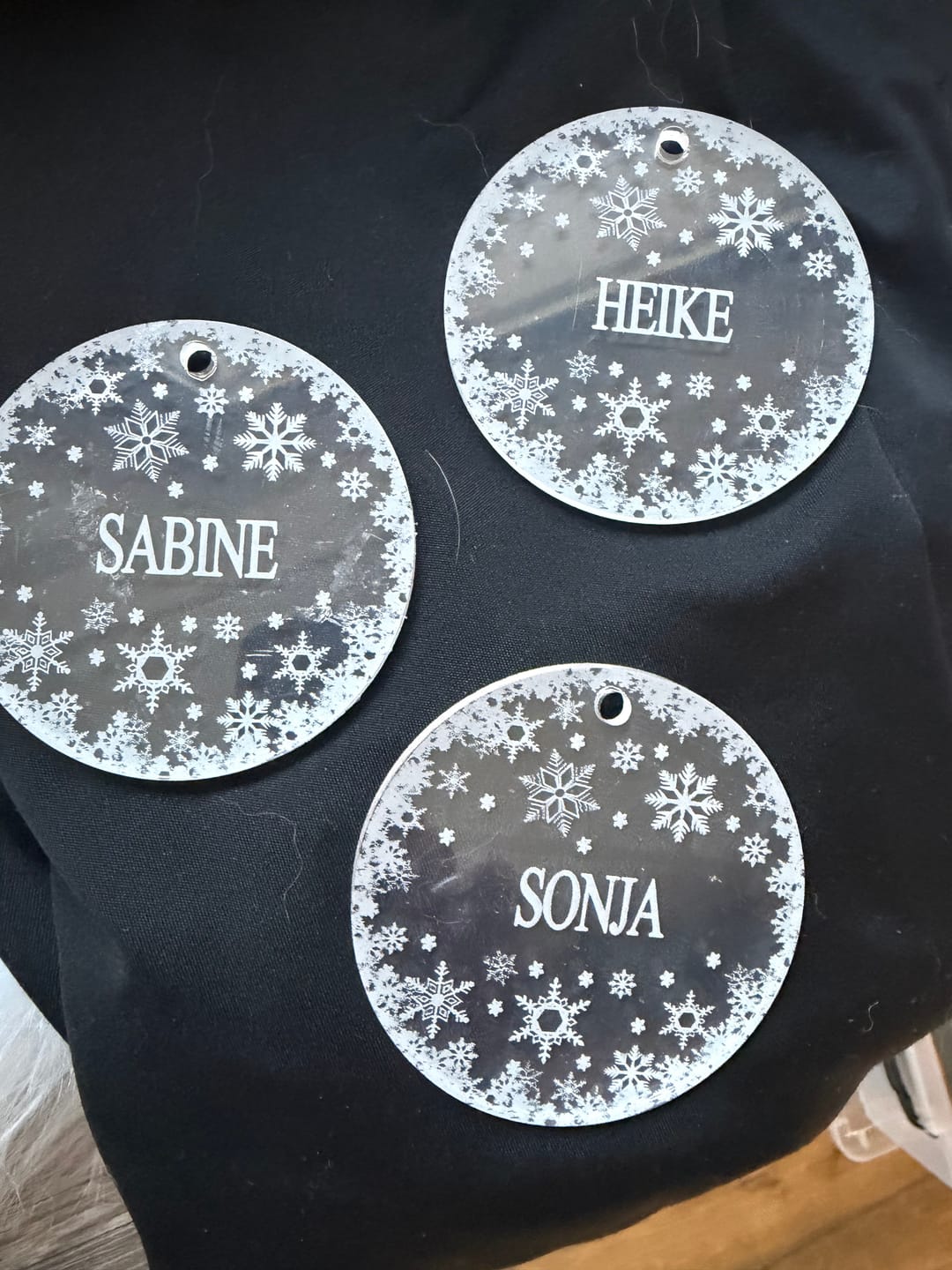 Customer photo review of Weihnachtsdeko mit Schneeflocken