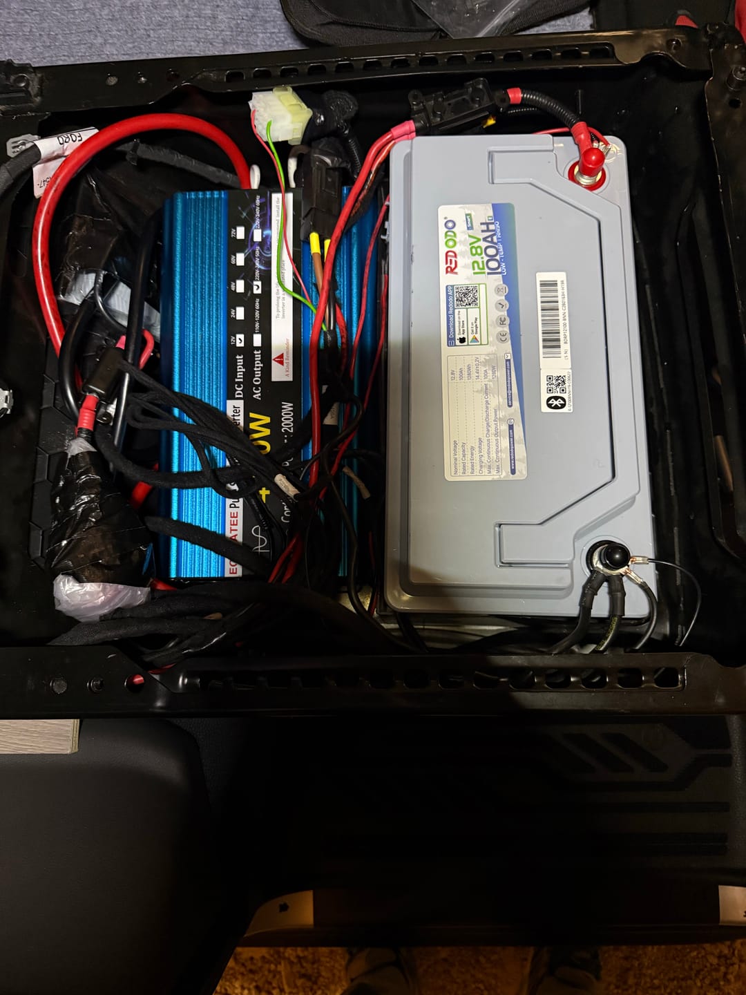 Customer photo review of Redodo 12V 100Ah H190 Untersitz LiFePO4 Batterie mit Bluetooth für Wohnmobil