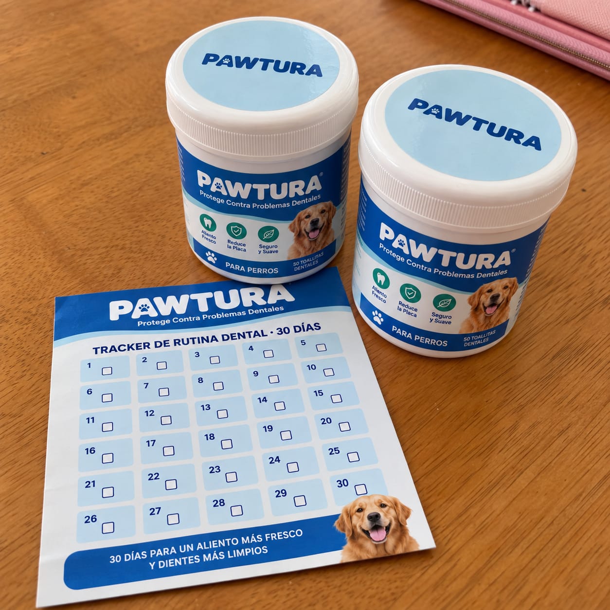 Customer photo review of Pawtura™ Toallitas Dentales para Perros