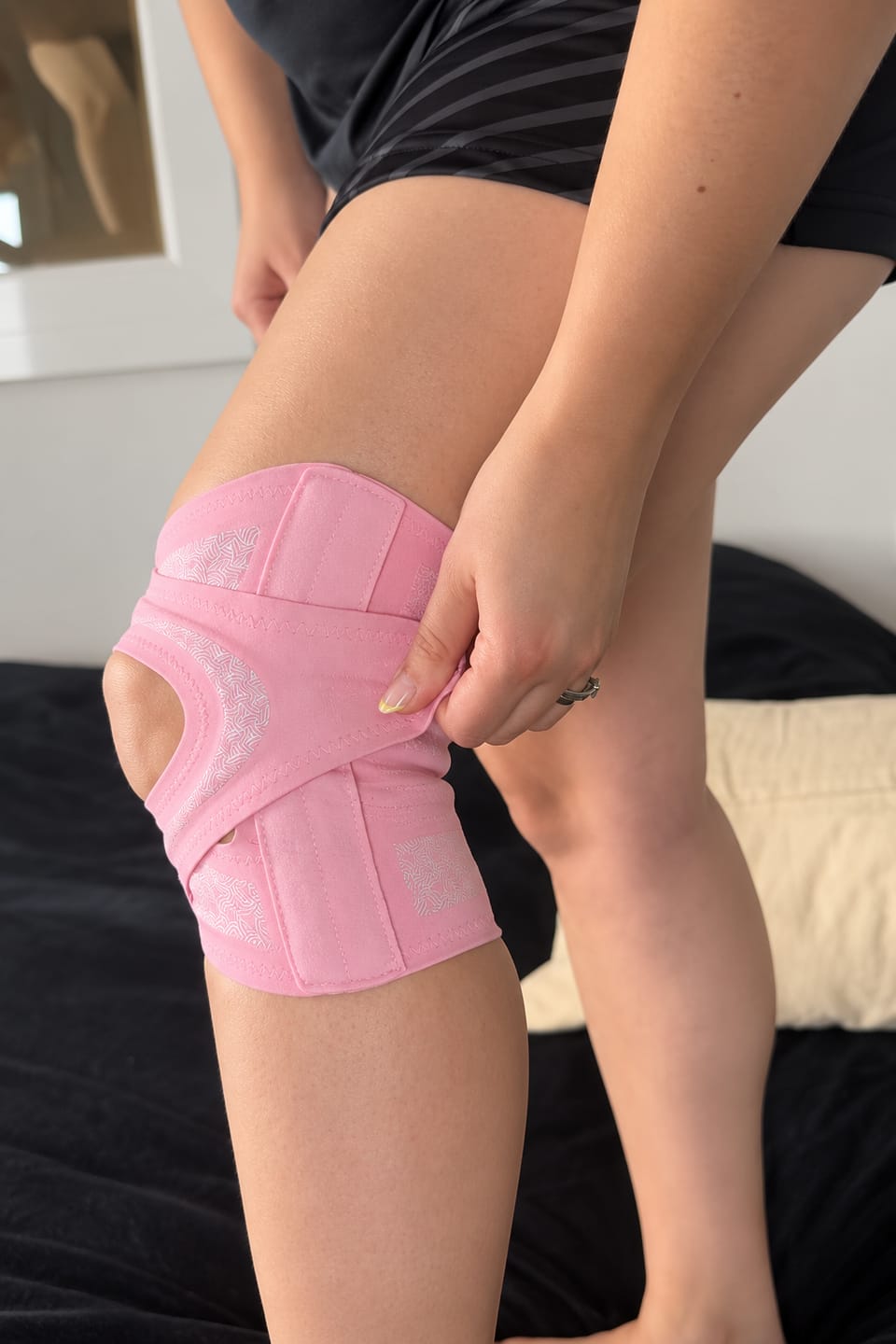 Customer photo review of Rodillera Deportiva Ultrafina con Soporte para Menisco