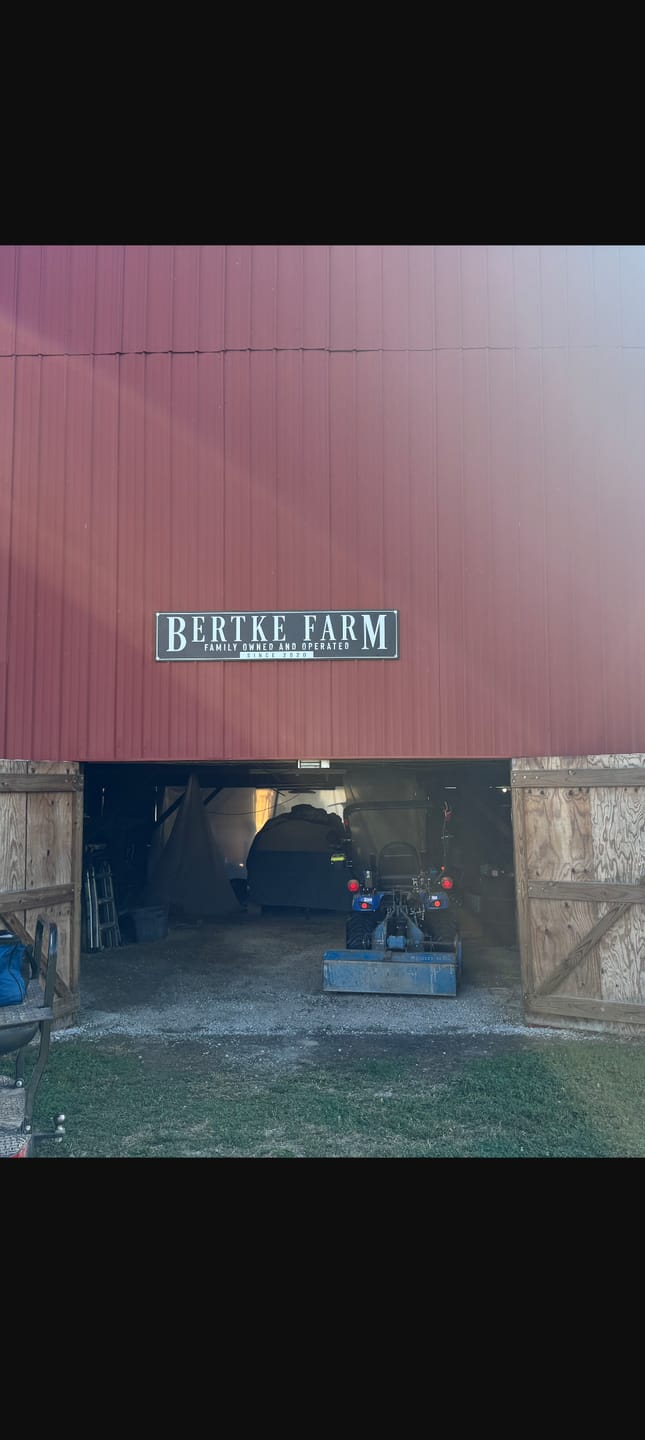 Customer photo review of Large Metal Barn Sign with Family Name