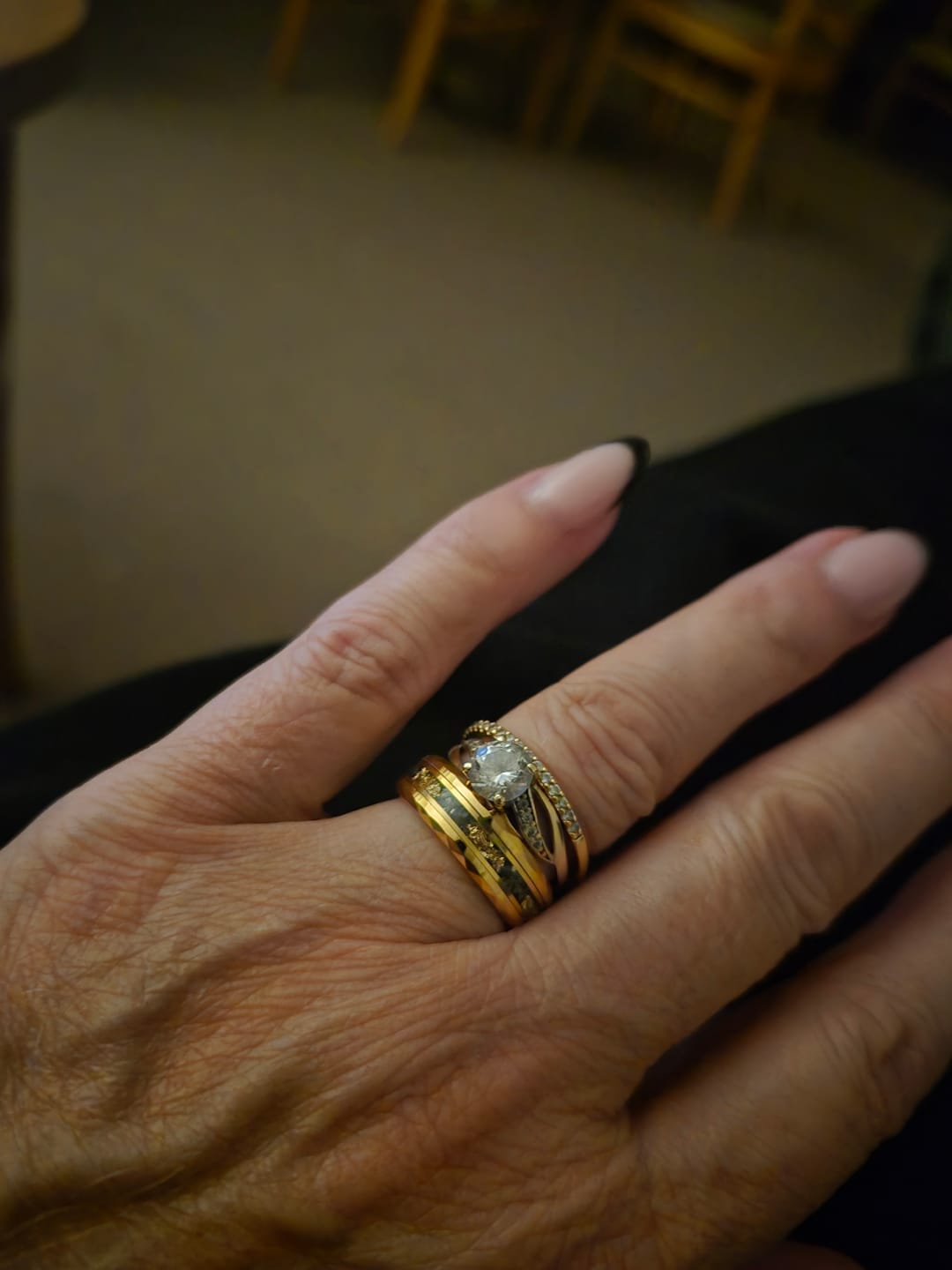 Customer photo review of Golden Flake Wonder Ring Set