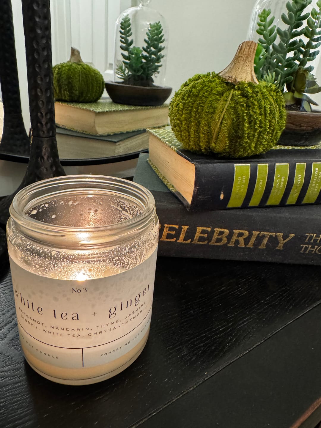 Customer photo review of Lemon + Lavender 22 oz Glass Candle