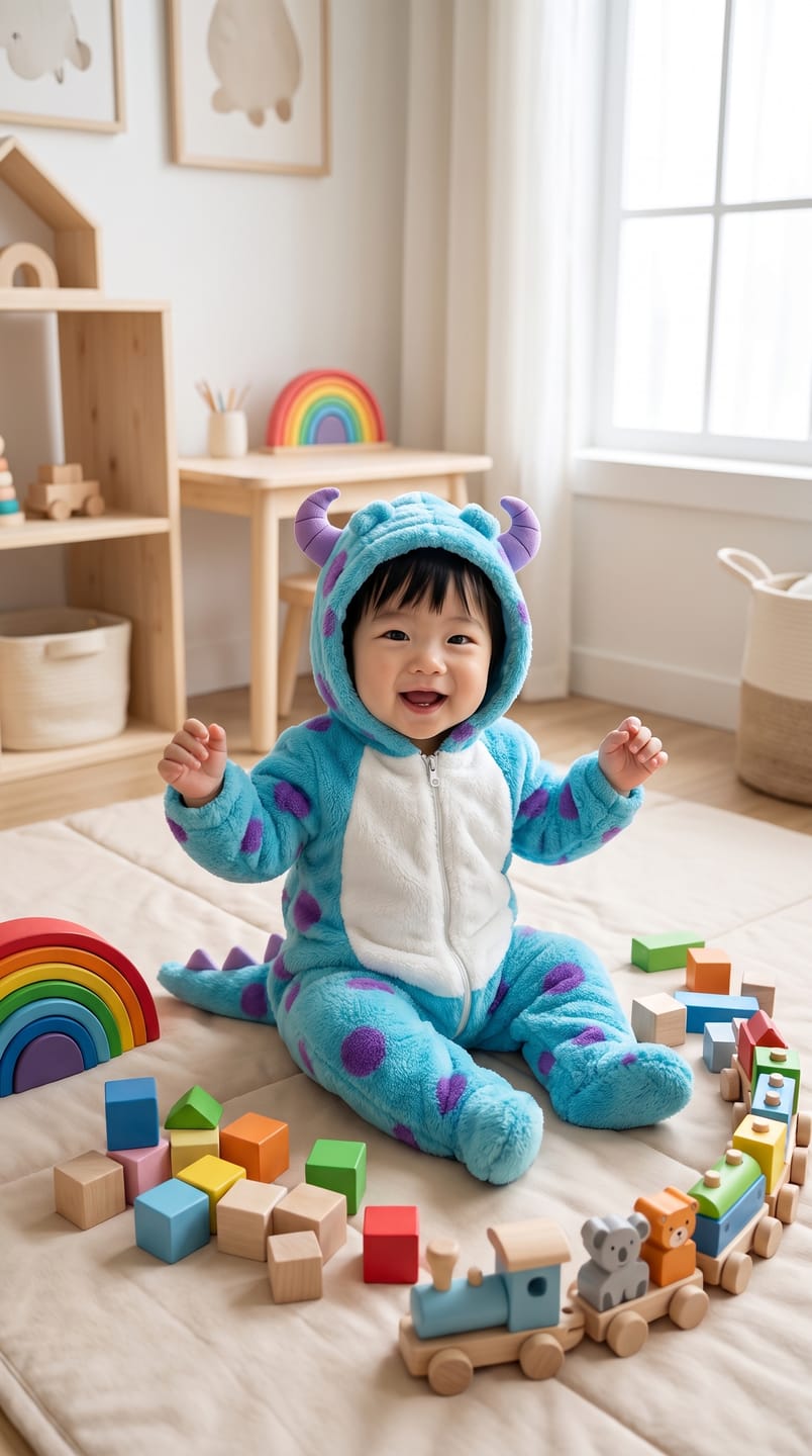 Customer photo review of Milo™ Cozy Monster Onesie