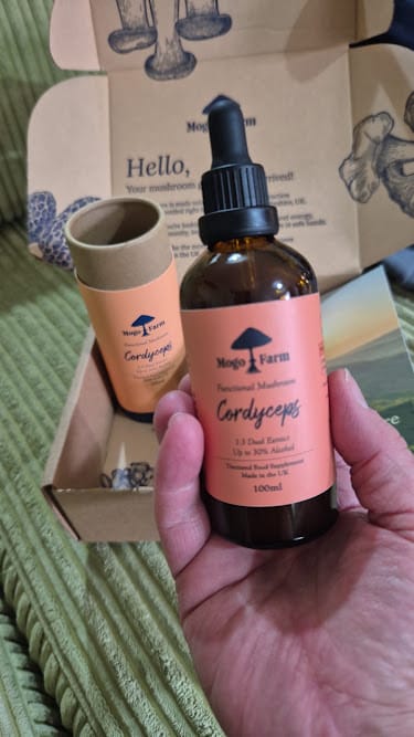 Customer photo review of Cordyceps Mushroom Tincture