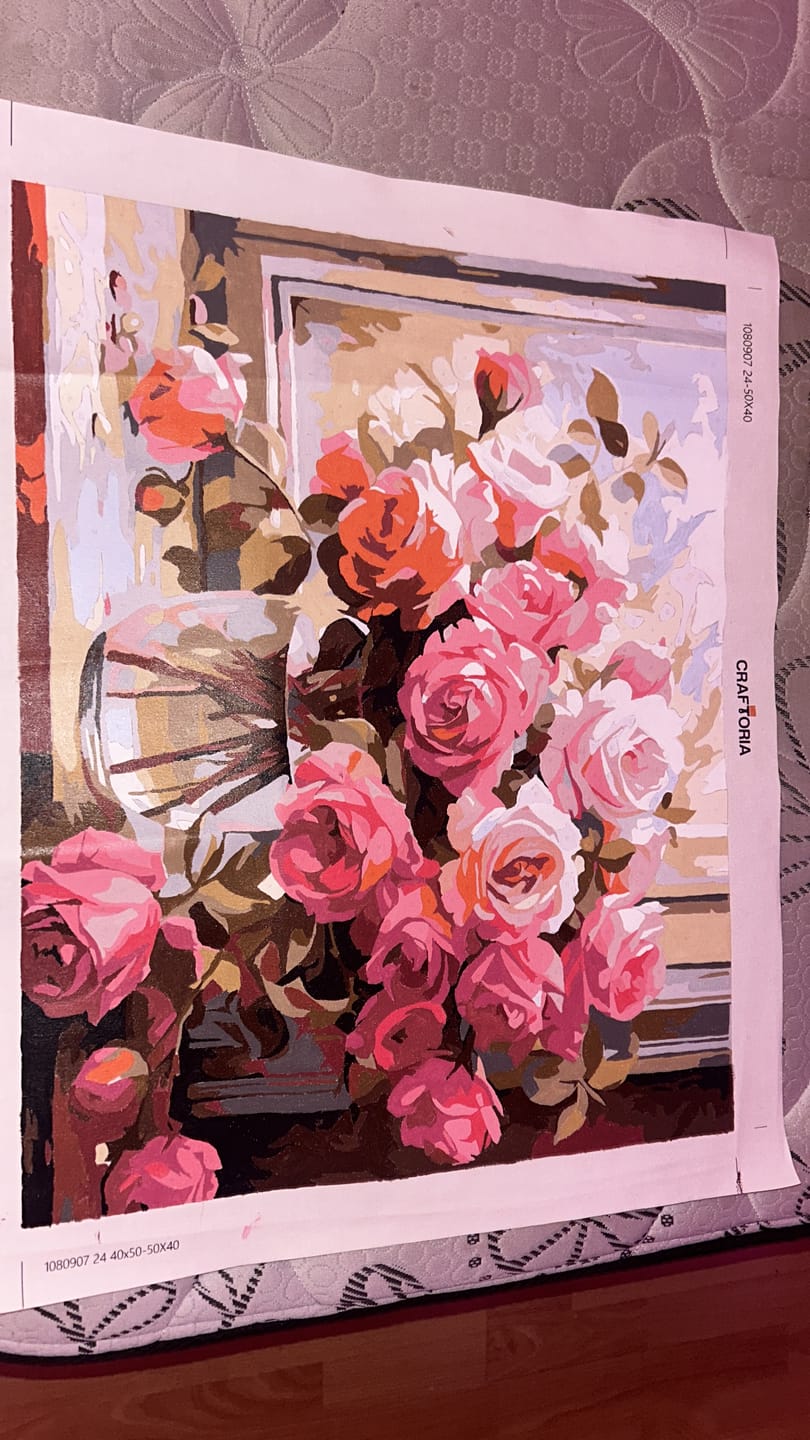 Customer photo review of Numbered Roses