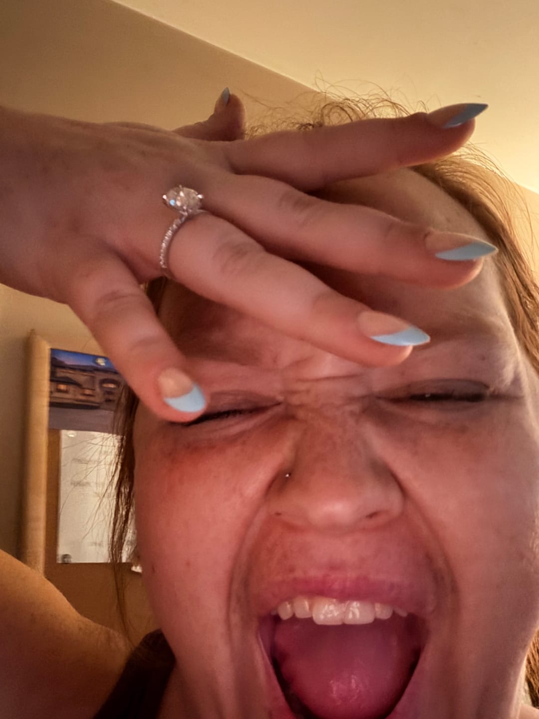 Customer photo review of Oval Hidden Halo