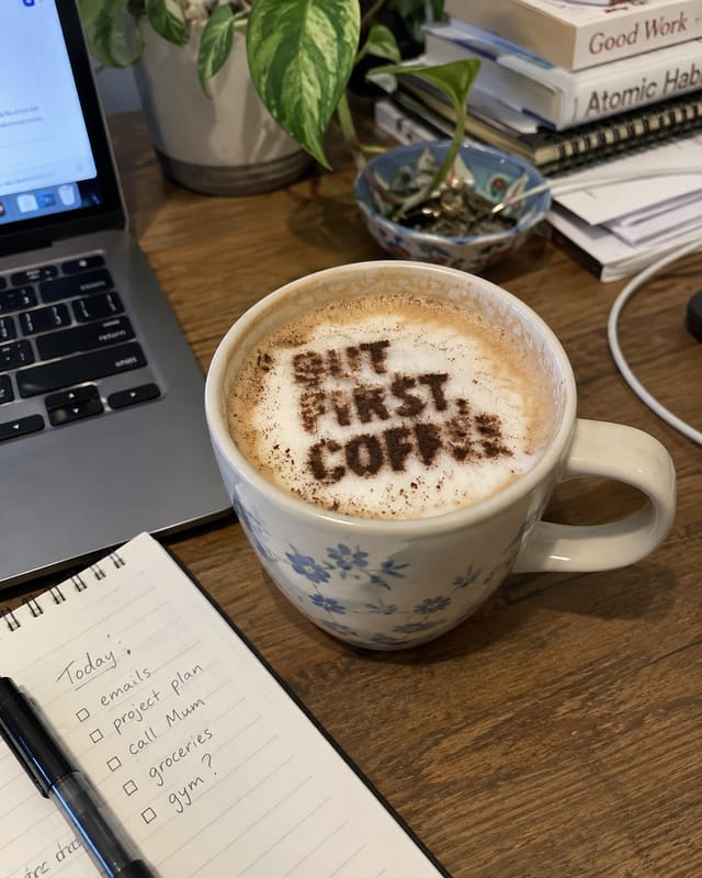 Customer photo review of LatteSnap Coffee Art Maker