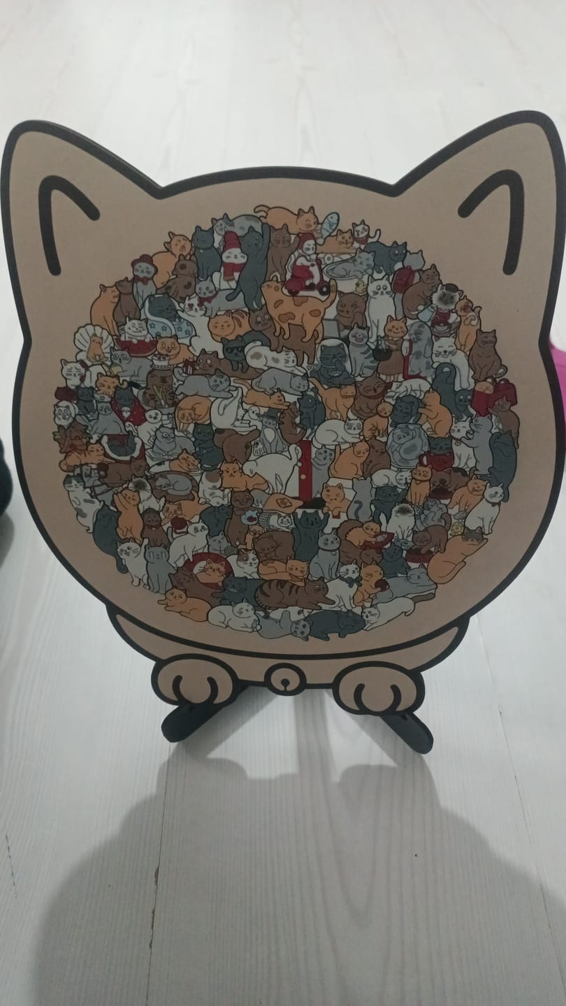 Customer photo review of PuzzPati® Ahşap Kedi Puzzle