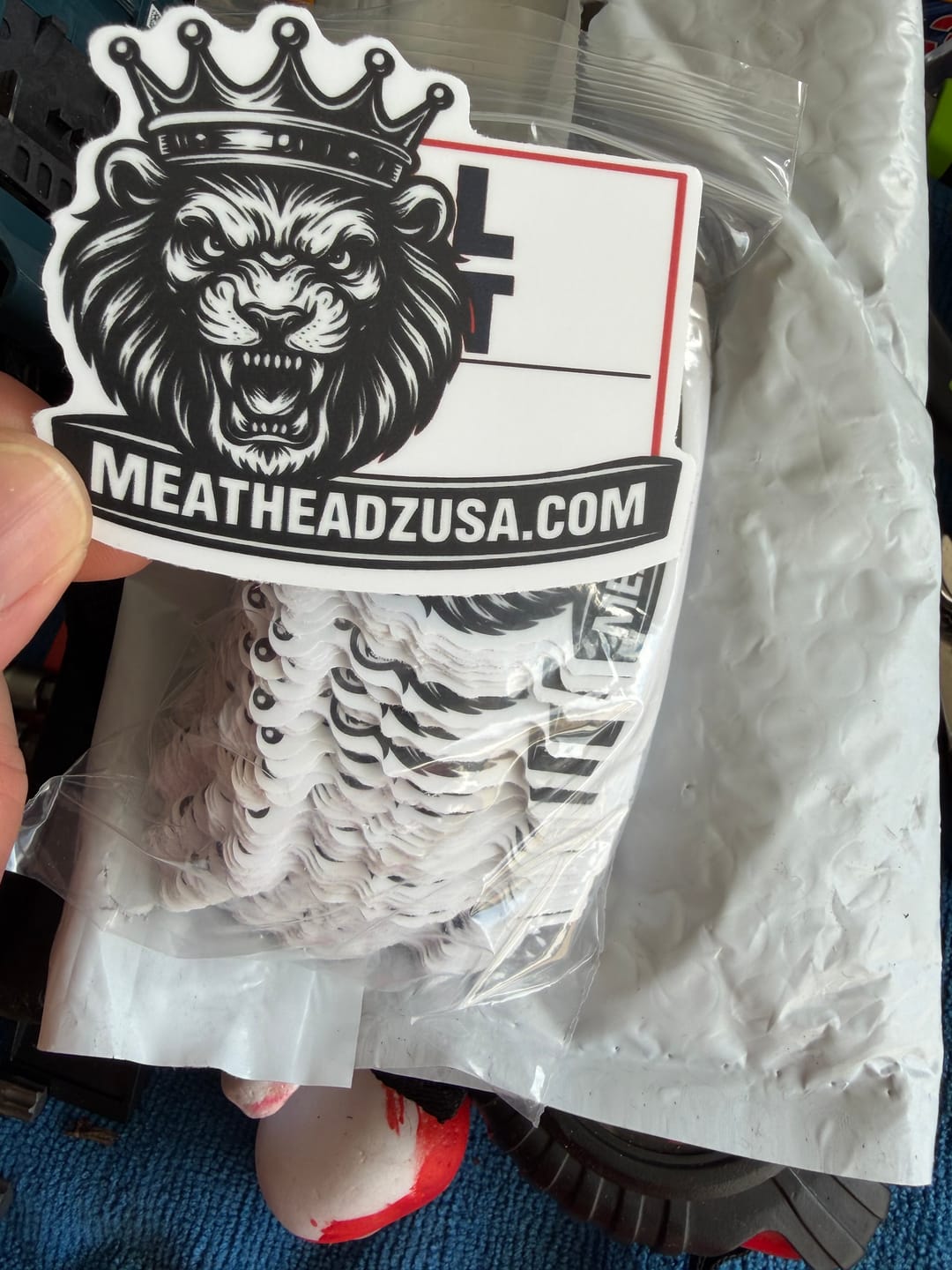 Customer photo review of 125 Custom Stickers for $39