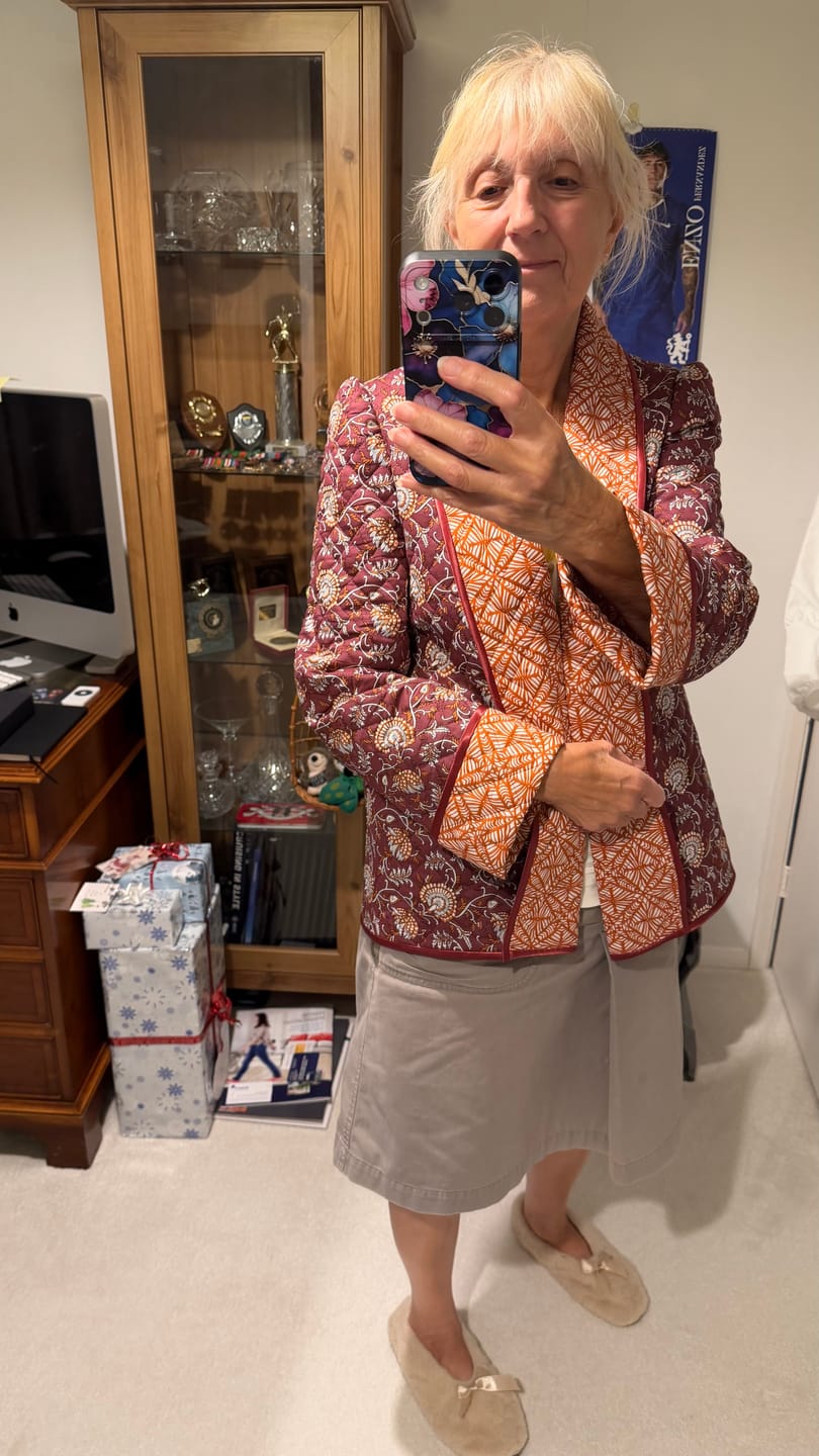 Customer photo review of Tropical Garden Quilted Cotton Fabric