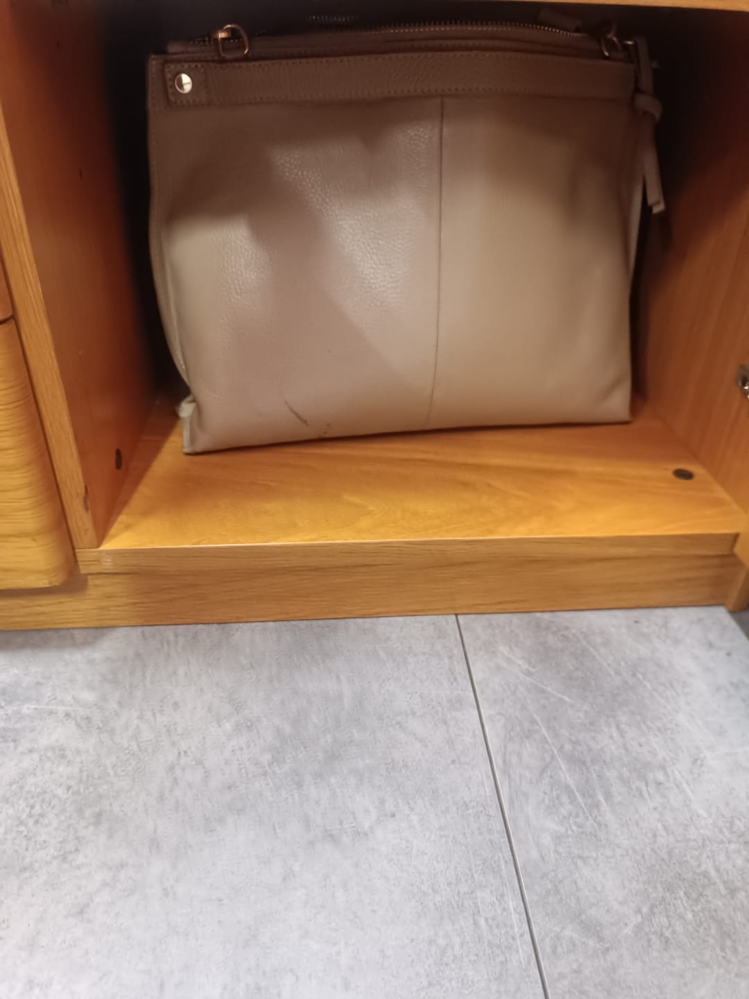 Customer photo review of BORSA MINI SOFY PELLE BIANCO