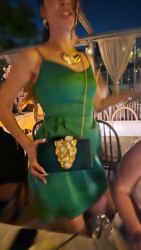 Customer photo review of Captivate with Charm Clutch (Emerald Green)