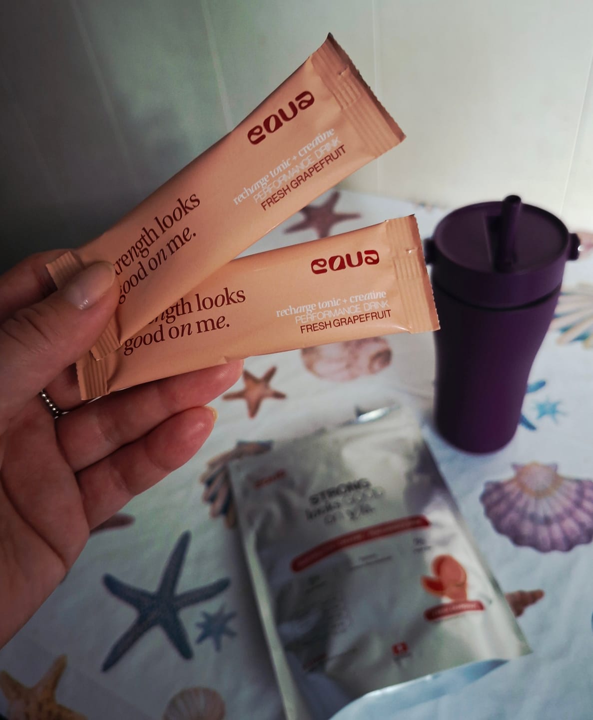 Customer photo review of Greipfrutų skonio elektrolitų gėrimas + Kreatinas