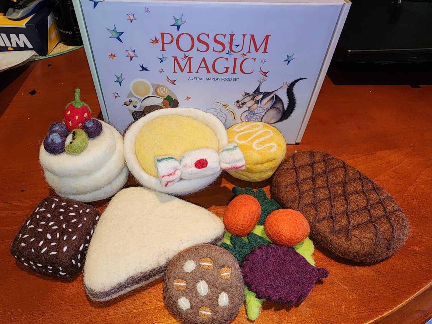 Customer photo review of Possum Magic Australian Play Food Set (Licensed)