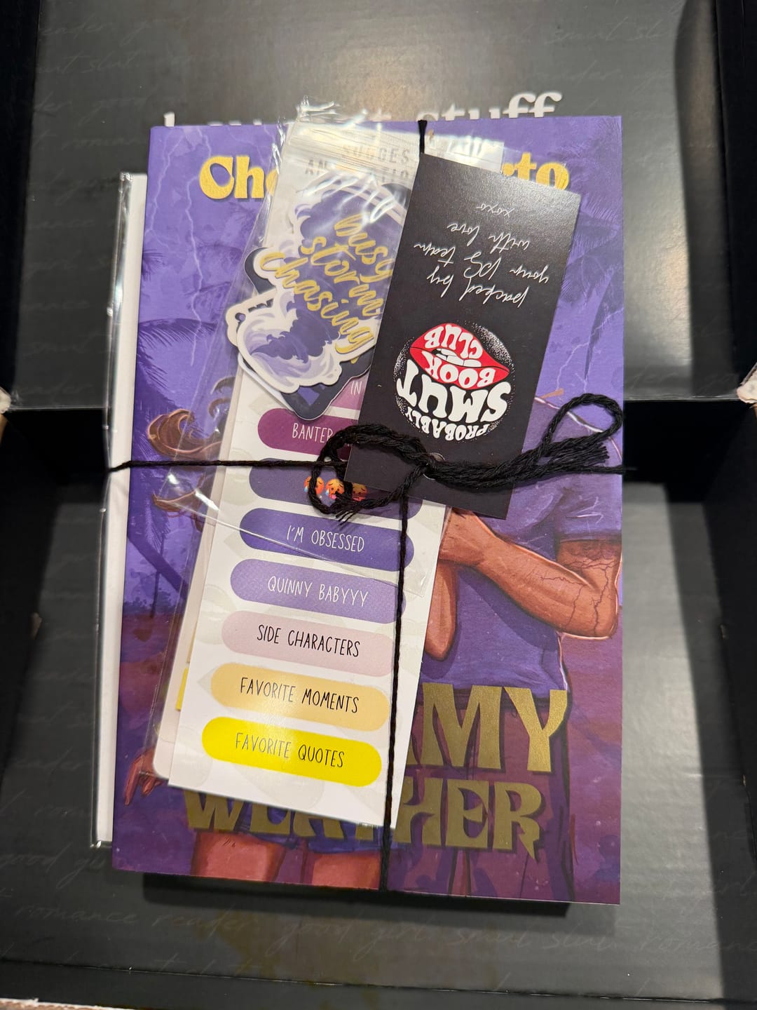 Customer photo review of good girl book club subscription