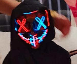 Customer photo review of Halloween Led Mask by Shevra Ventures™