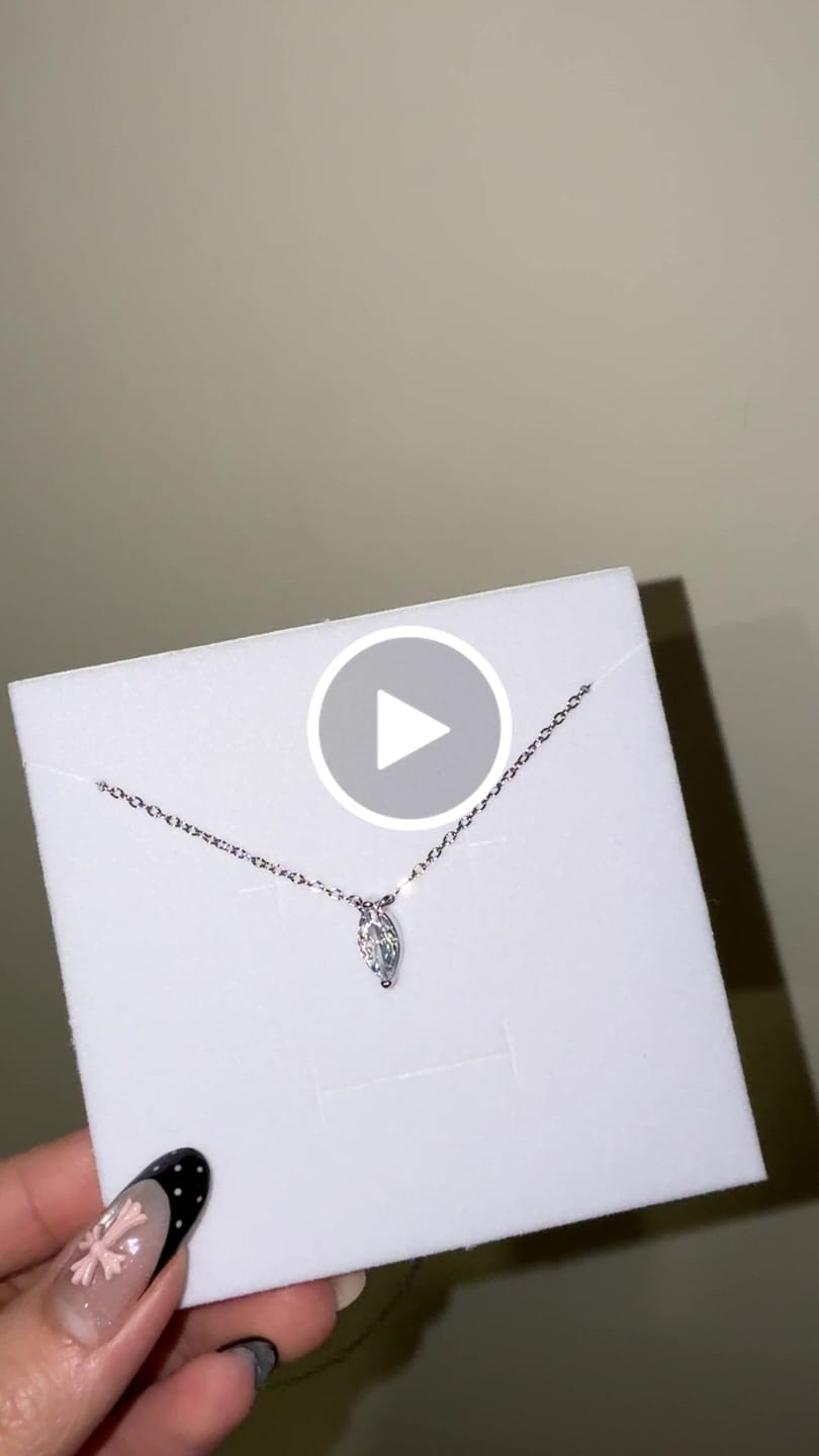 Customer video review of Odette Marquise Necklace
