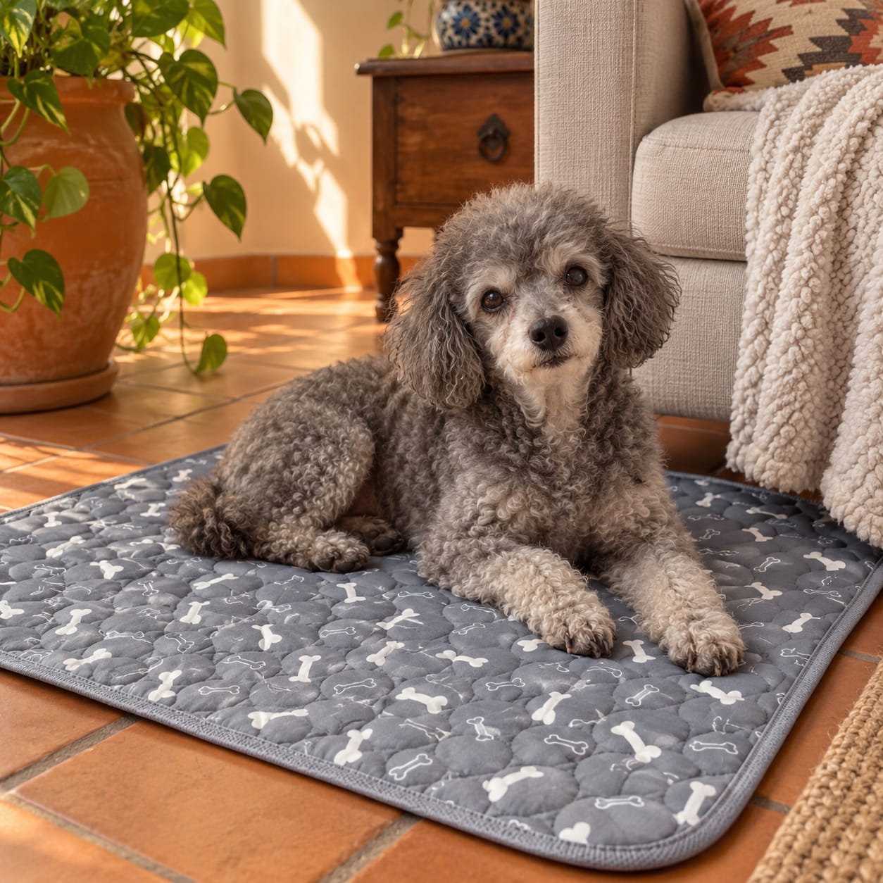 Customer photo review of PawSpot™ — El último tapete para pipí que comprarás