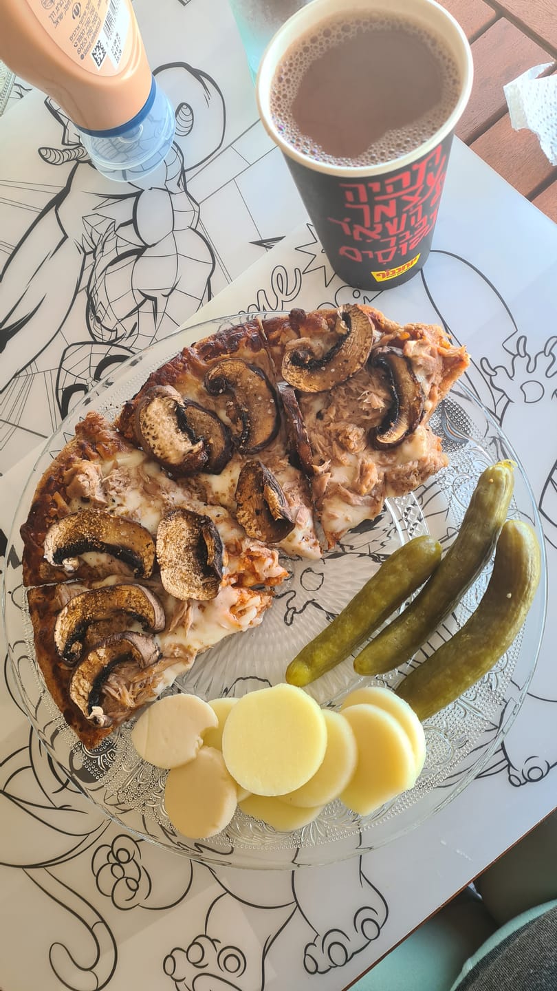 Customer photo review of פיצה מרגריטה