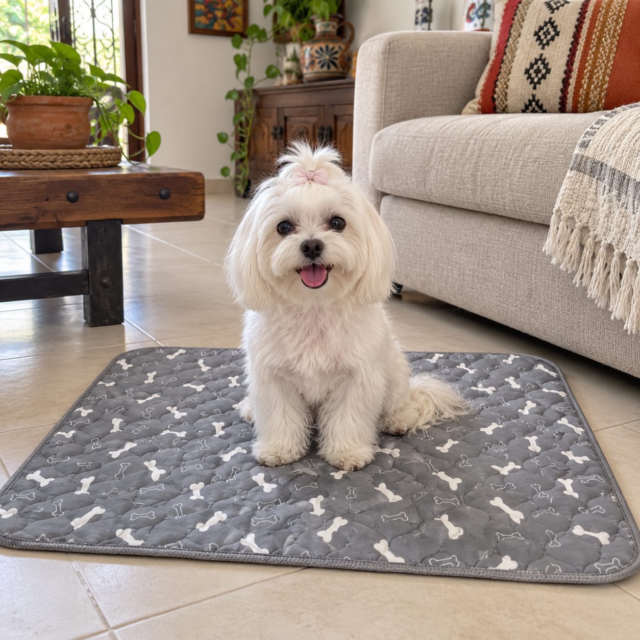 Customer photo review of PawSpot™ — El último tapete para pipí que comprarás