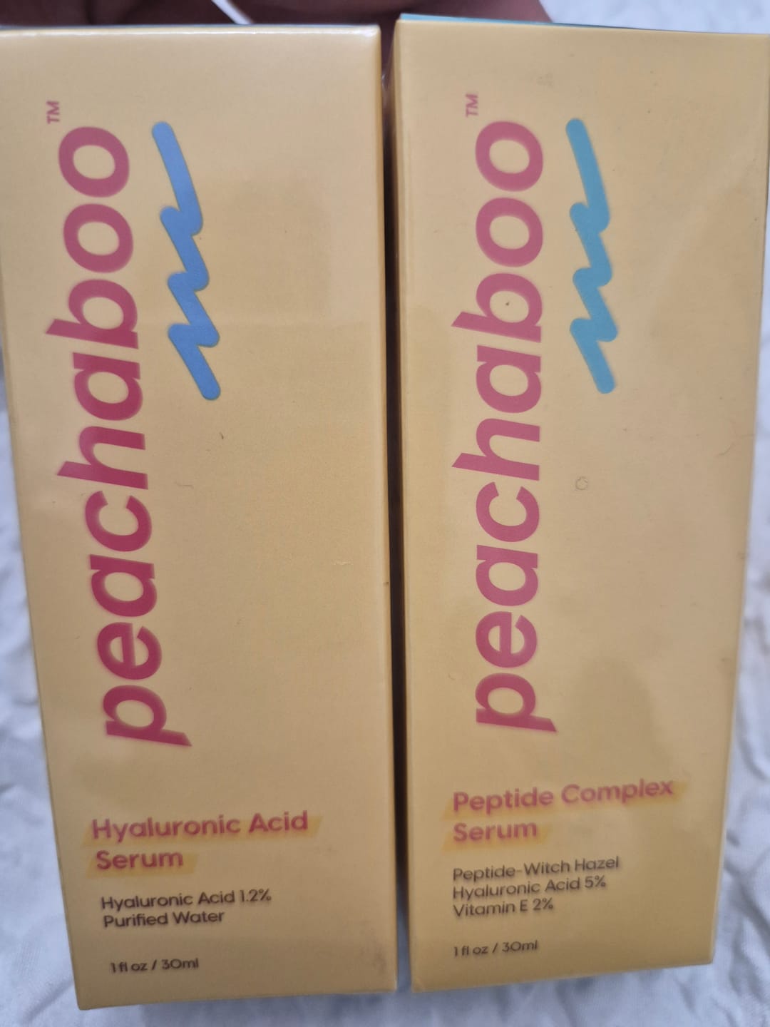 Customer photo review of Peachaboo Hyaluronic Acid Serum