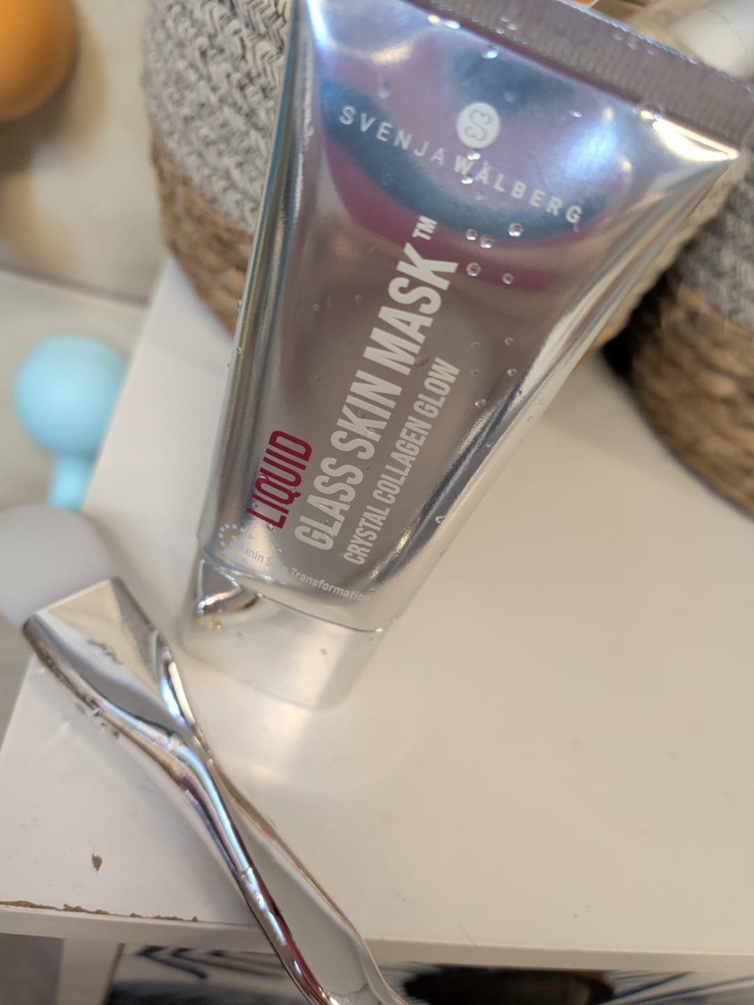 Customer photo review of LIQUID GLASS SKIN MASK