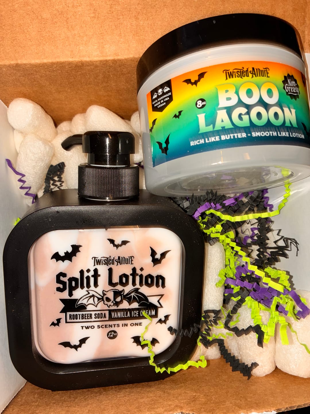 Customer photo review of Rootbeer & Vanilla Ice Cream Split Lotion