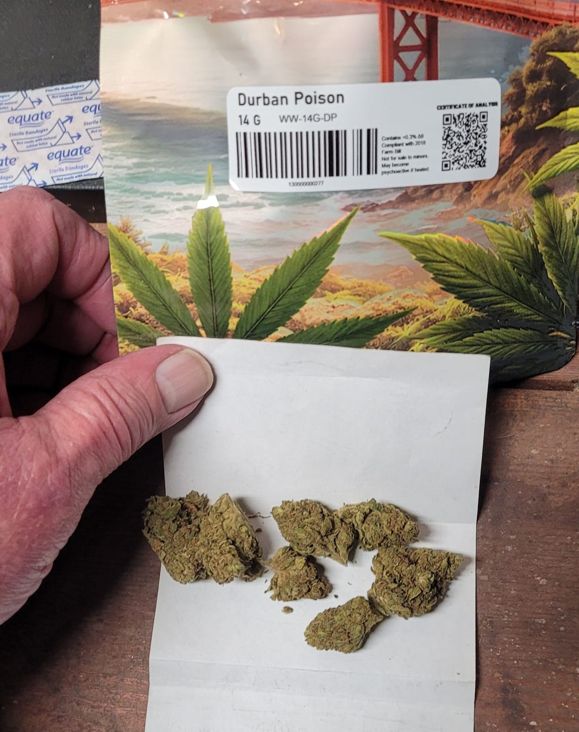 Customer photo review of West West Brand - Durban Poison - 14 Grams - Sativa