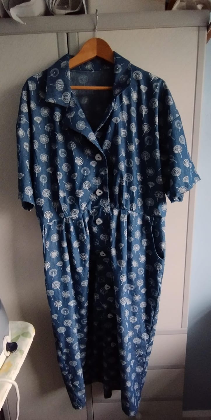 Customer photo review of Dandelions Chambray Denim Fabric