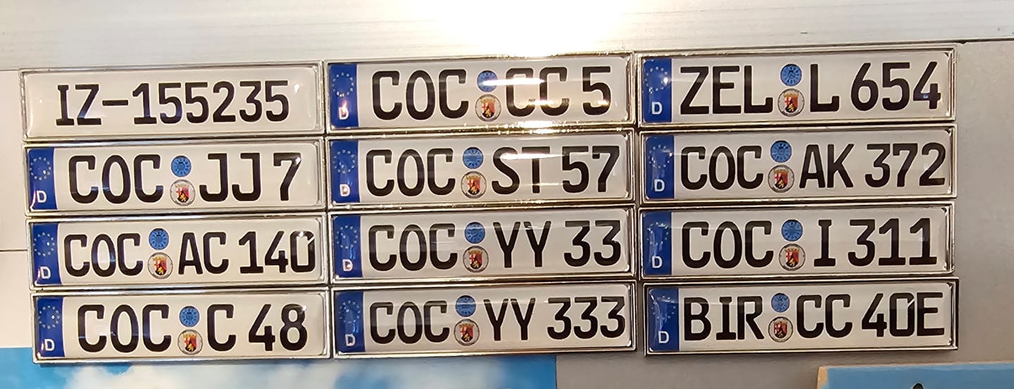 Customer photo review of Kühlschrankmagnet aus Metall - Kennzeichen Deutschland - individuell personalisierbar